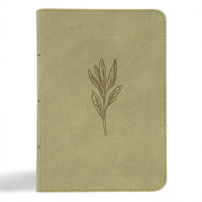 Picture of NASB Large Print Compact Reference Bible, Sage Suedesoft Leathertouch