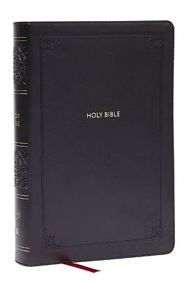 Picture of KJV Giant Print End-Of-Verse Reference Bible, Black Leathersoft, Red Letter, Comfort Print (Thumb Indexed)