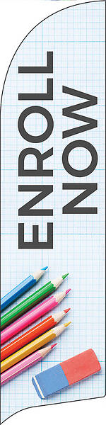 Picture of Enroll Now Color Pencils Flag Banner