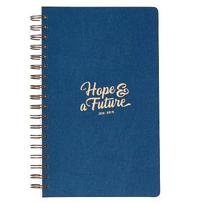 Picture of Journals Lux-Leather Wirebound Flexcover Hope & a Future Blue