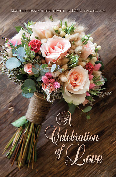 Picture of Celebration of Love Wedding Regular Size Bulletin