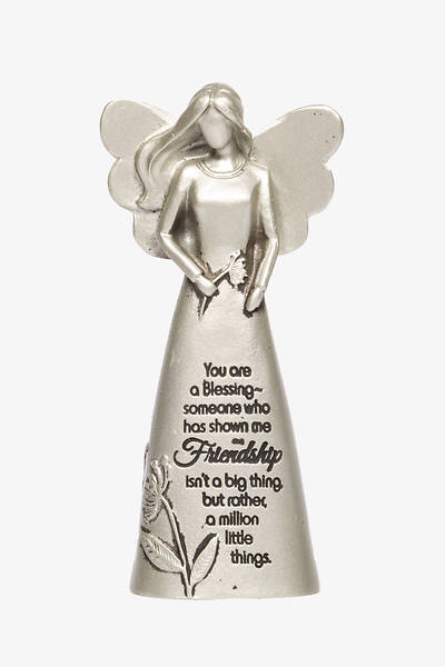 Picture of Graceful Metal Friendship Angel Figurine 5"