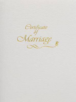 Picture of Contemporary Marriage Certificate Booklet with Service