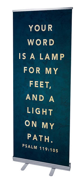 Picture of Your Word Is A Lamp RollUp Banner with Stand