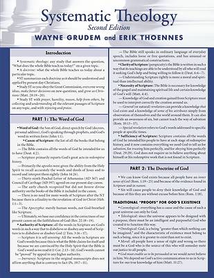 Systematic Theology Laminated Sheet