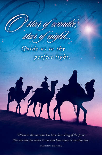 Picture of O Star of Wonder Christmas Regular Size Bulletin