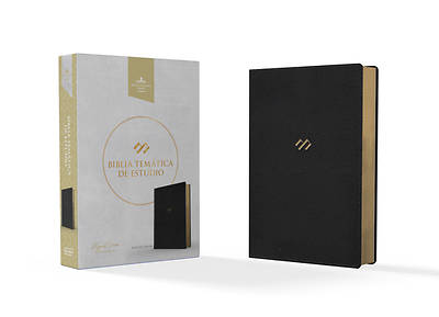 Picture of Rvr 1960 Biblia Temática de Estudio, Negro Piel Genuina