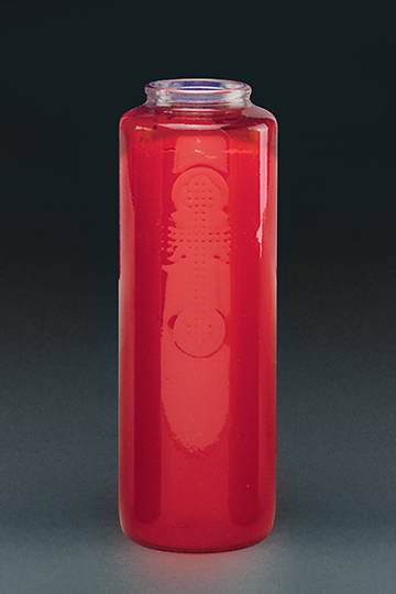 Picture of Devotional Light 6 Day Glass Ruby 8x3