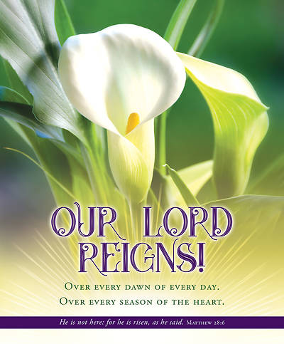 Picture of Our Lord Reigns Easter Regular Size Bulletin