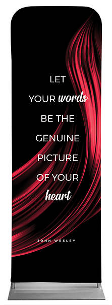 Let Your Words Color Swirl Words of Wesley Sleeve Banner