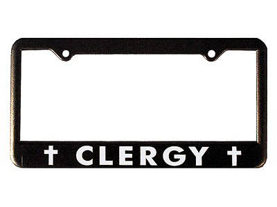 Clergy Auto Tag Frame