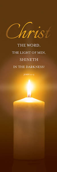 Picture of Christ Advent Candle 3' x 5' Banner