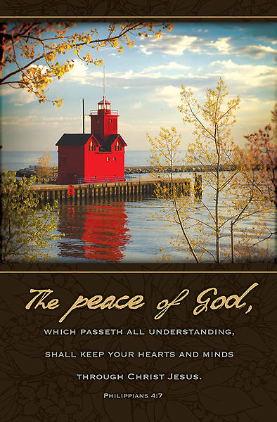 Picture of Funeral Bulletin - The Peace of God - Philippians 4:7 - Regular Package of 100