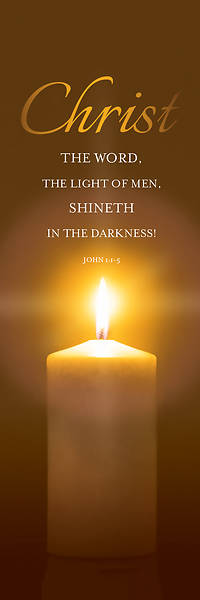 Picture of Christ Advent Candle 2' x 6' Banner