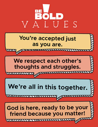 Be Bold Values Poster