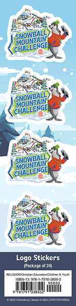 Picture of VBS 2026 Snowball Mountain Challenge Logo Stickers (Pkg of 24)