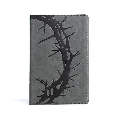 Picture of CSB Large Print Personal Size Reference Bible, Charcoal Leathertouch, Indexed