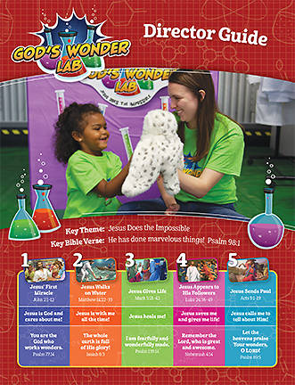 Picture of Vacation Bible School VBS 2022 God's Wonder Lab Director Guide
