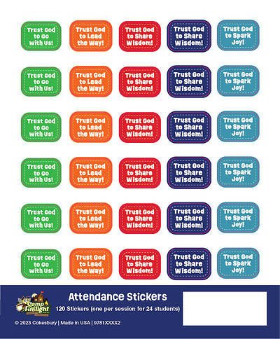 Picture of VBS 2024 Camp Firelight Attendance Stickers