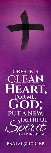 Cross of Ashes 18 Inch x 5 Foot Banner