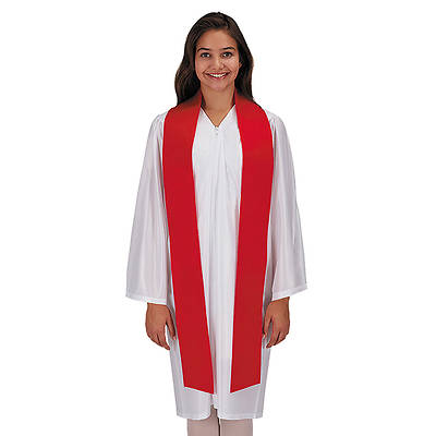 Picture of Plain Red Confirmation Stole - 12 Pack