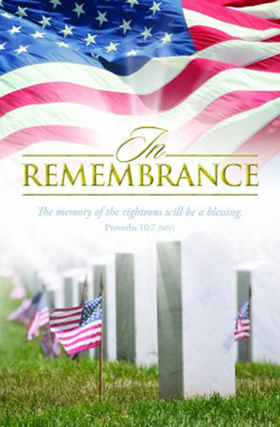 Picture of In Remembrance  Patriotic Bulletin