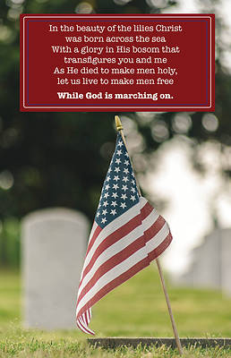 Picture of Memorial Day God Is Marching on Bulletin PKG 100 PKG 100