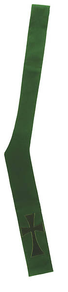 Picture of Green Deacon Stole Pure and Simple Cross