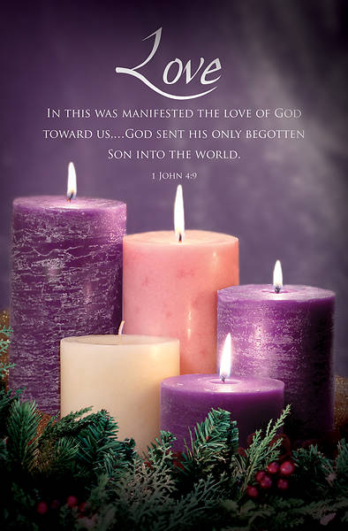 Picture of Advent Bulletin Week 4 1 John 4:9 Regular