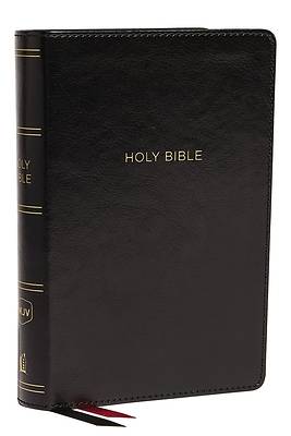 Picture of NKJV, Deluxe Reference Bible, Compact Large Print, Imitation Leather, Black, Red Letter Edition, Comfort Print