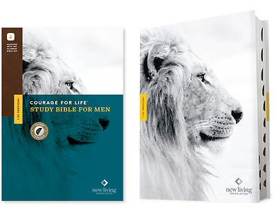 NLT Courage for Life Study Bible for Men, Filament-Enabled Edition (Hardcover, Indexed)