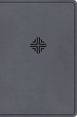 Picture of CSB Large Print Thinline Bible, Value Edition, Charcoal Leathertouch