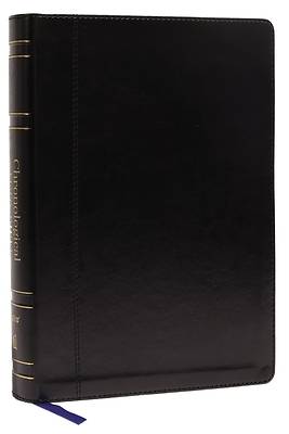 Niv, Chronological Study Bible, Leathersoft, Black, Comfort Print