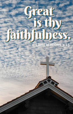 Picture of Great Faithfulness Worship Bulletin PKG 100