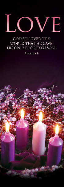 Banner Love Advent 2 x 6 Fabric