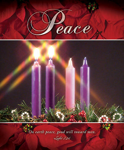 Picture of Peace Advent Wreath Legal Size Bulletin