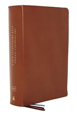 Picture of Kjv, Charles F. Stanley Life Principles Bible, 2nd Edition, Genuine Leather, Brown, Comfort Print