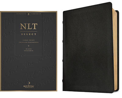 Picture of NLT Select Large Print Thinline Reference Bible, Filament Enabled (Goatskin Leather, Black, Red Letter)