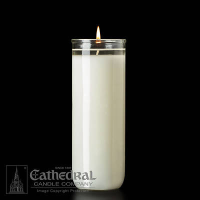 Picture of Cathedral Sacralux 12% Beeswax 8-Day Glass Open Mouth Sanctuary Light