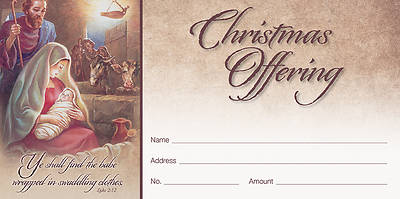 Picture of Shall Find Baby Christ Offering Envelope ENGLISH