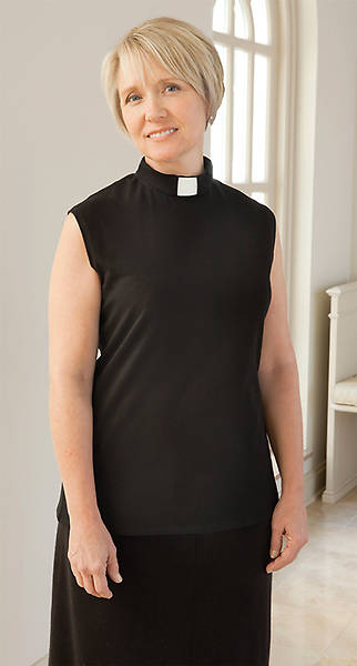 Picture of WomenSpirit Sleeveless Knit Blouse - Tab Collar