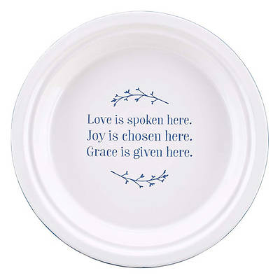 Picture of Pie Plate Ceramic Love Joy Grace