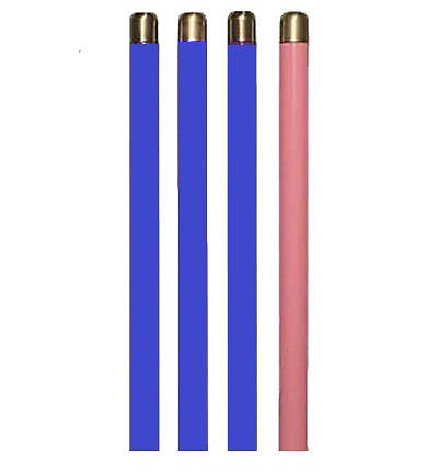 Picture of Advent 1 1/2" Tube Candle Set of 4 (3 Blue, 1 Rose)