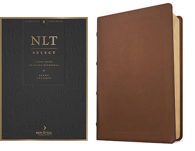 Picture of NLT Select Large Print Thinline Reference Bible, Filament Enabled (Goatskin Leather, Brown, Red Letter)