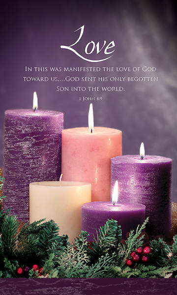 Advent Week 4 3' x 5' Vinyl Banner 1 John 4:9