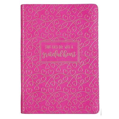 Picture of Journal Classic Zippered Luxleather Grateful Heart