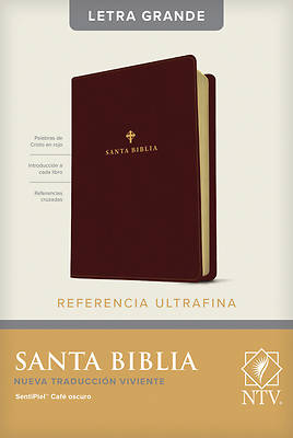 Picture of Santa Biblia Ntv, Edición de Referencia Ultrafina, Letra Grande (Letra Roja, Sentipiel, Café Oscuro )