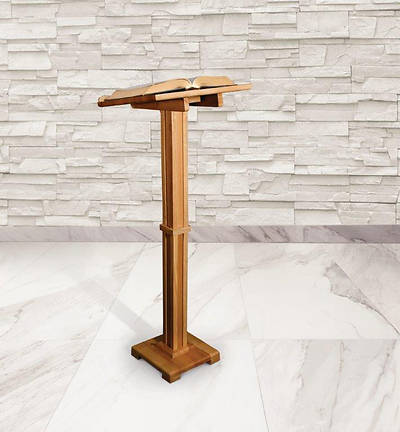 Picture of Standing Lectern - Pecan Stain