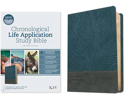 KJV Chronological Life Application Study Bible, Second Edition (Leatherlike, Palm Forest Blue)