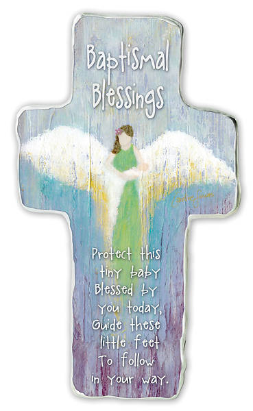 Picture of Baptismal Blessings Artmetal Cross 6"